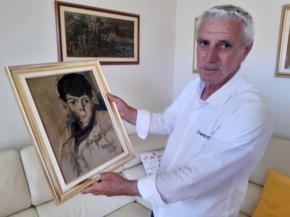 Alvaro s portretom Cesca Dessantija iz 1965. (Aldo POKRAJAC)